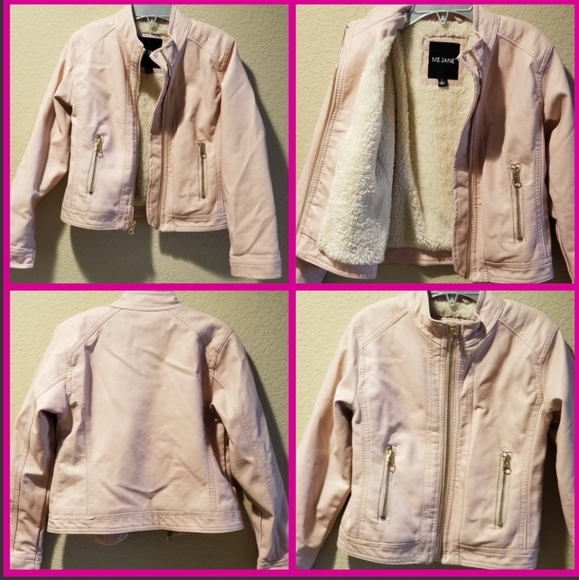 Me Jane Other - Faux leather jacket for girls